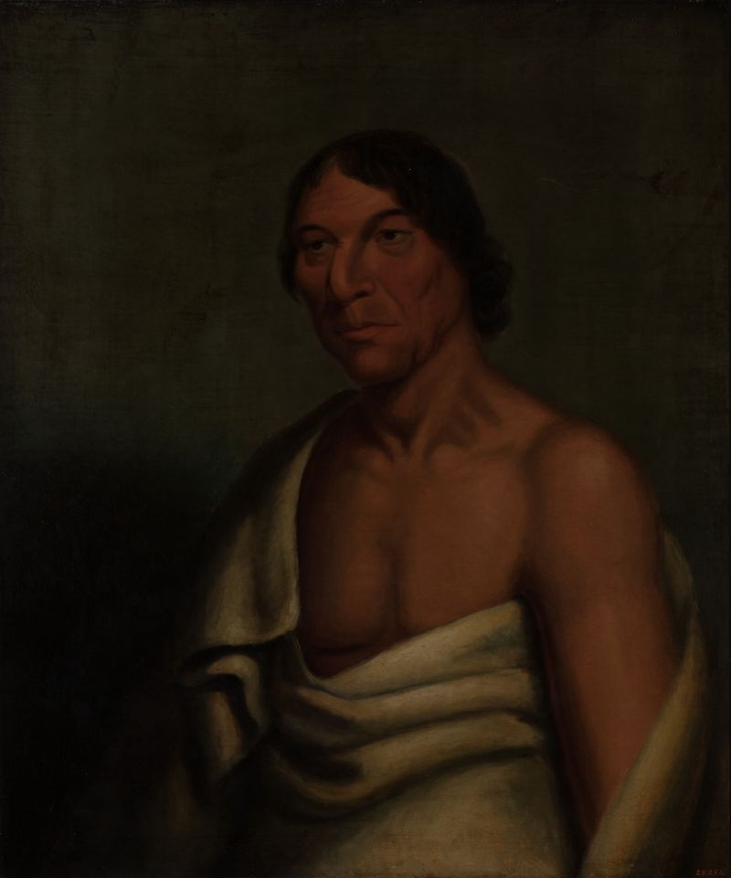 Retrato del delegado Chippewa O-hya-wa-mince-kee, óleo sobre lienzo de Henry Inman