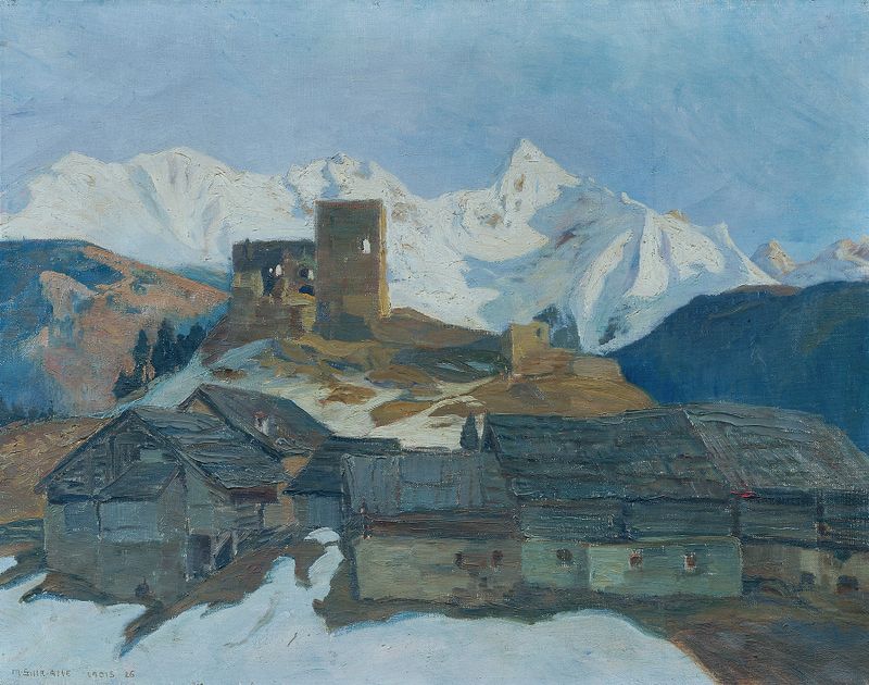Paisaje invernal en nieve de Mathilde Sitta-Allé, Post-Impresionismo
