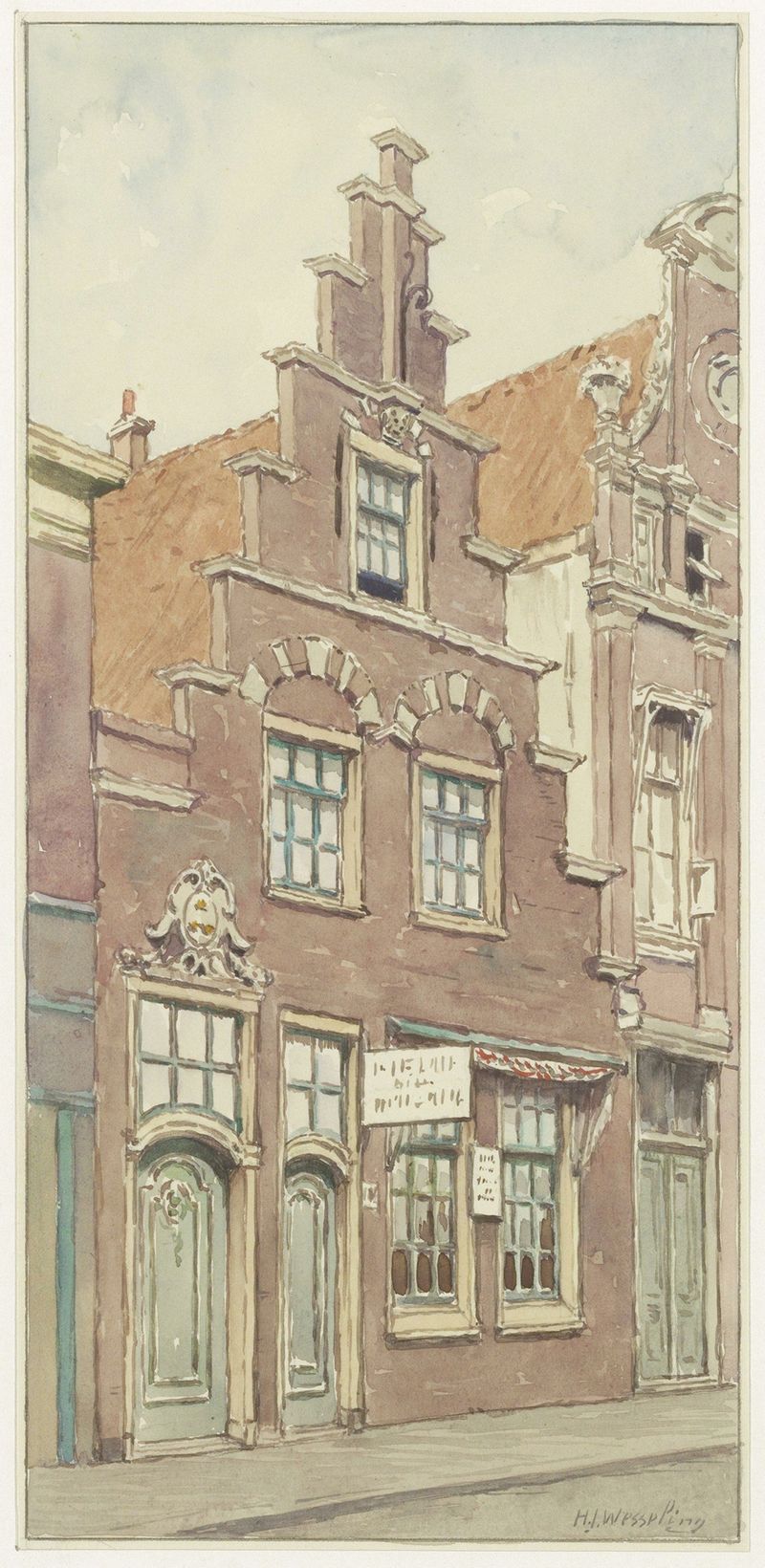 Kleine Houtstraat 116 by Hendrik Jan Wesseling, medium unknown