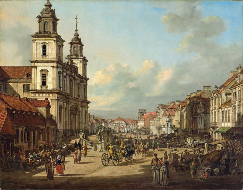 Church of the Holy Cross in Warsaw, oil on canvas by Bernardo Bellotto
