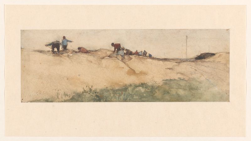 Landscape with sand dunes, oil painting by Willem de Zwart