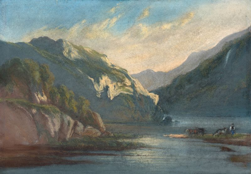 Paisaje montañoso de Elisabeth Louise Vigée Le Brun, Rococó, pintura al óleo