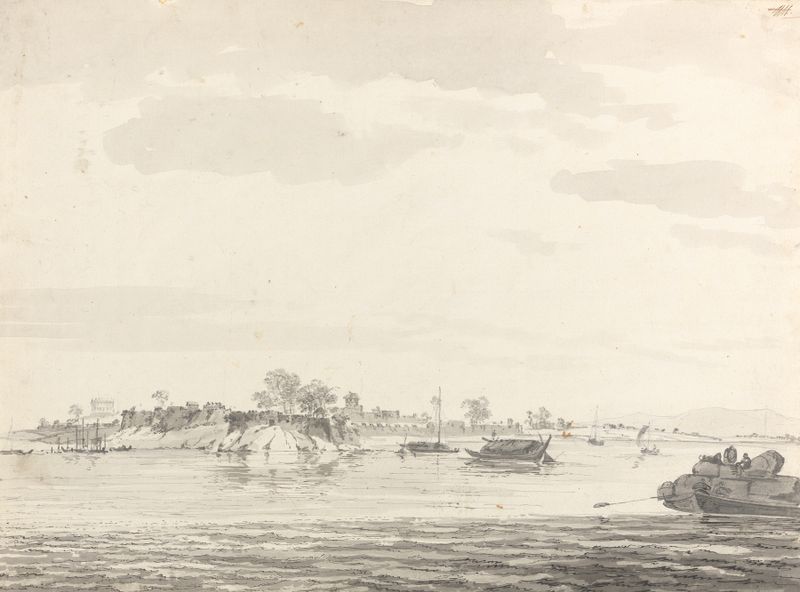 Original Drawings for Choix de Vues de L’Inde by William Hodges, ink on paper
