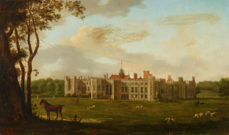 Landscape of Cowdray Park by Hendrik Frans de Cort, oil on canvas