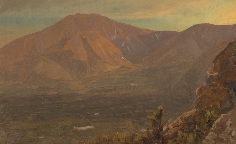 Mt. Katahdin and Turner, pintura a óleo de Frederic Edwin Church