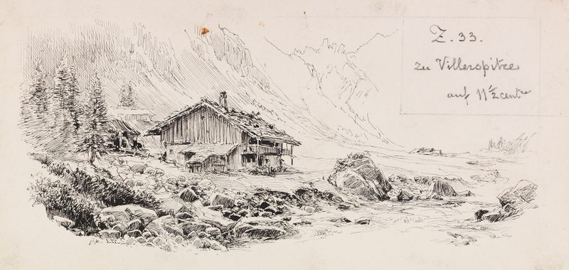 Paisaje montañoso óleo de Edward Theodore Compton