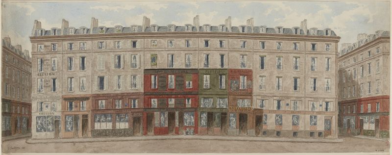 Escena arquitectónica con edificios y luz de Jules Gaildrau