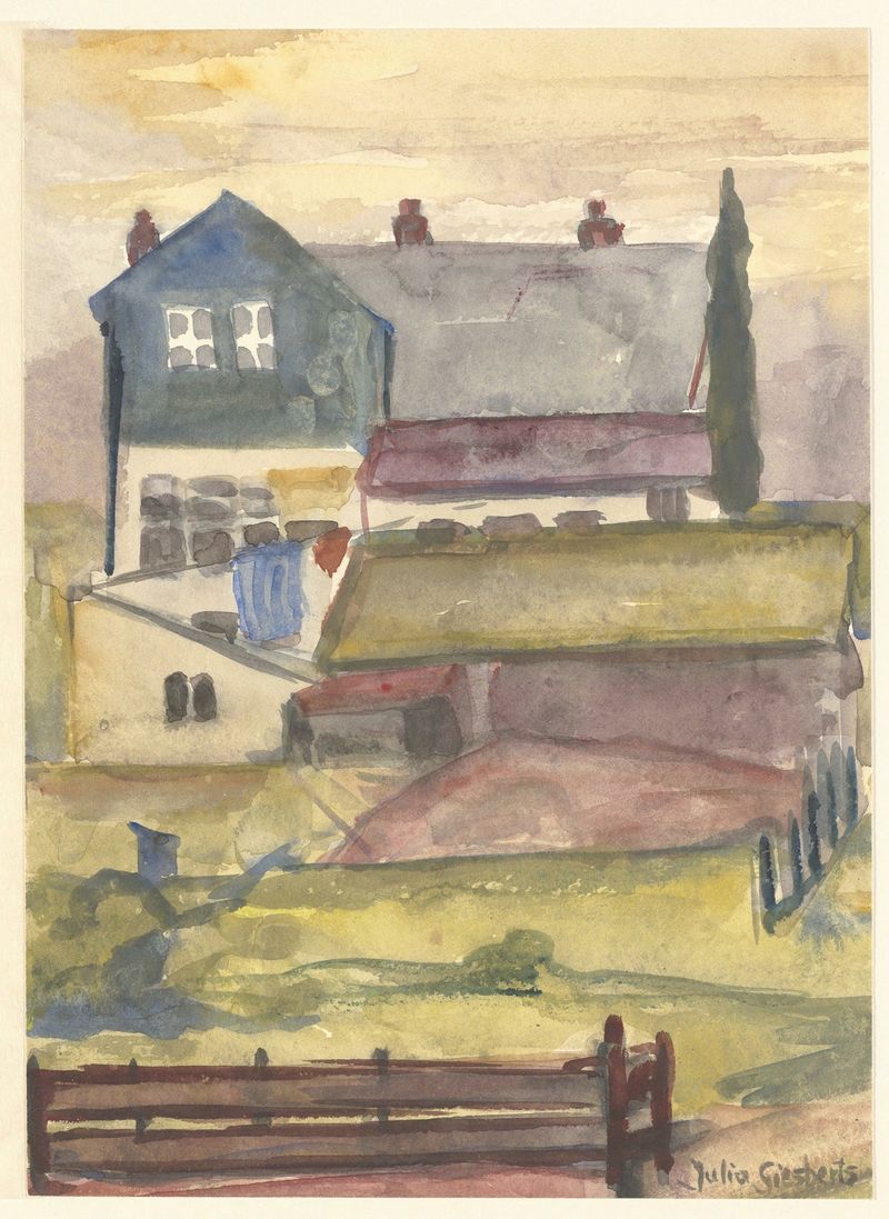 Impressionist landscape by Julia Giesberts, featuring gentle curves and soft light.