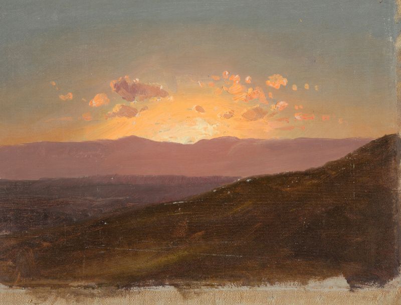 Paisagem do Vale do Hudson em 1867 por Frederic Edwin Church, pintura a óleo