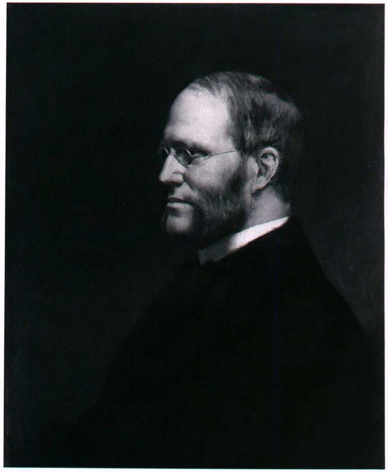 Portrait of Calvin Ellis, oil on canvas by Frederic Porter Vinton