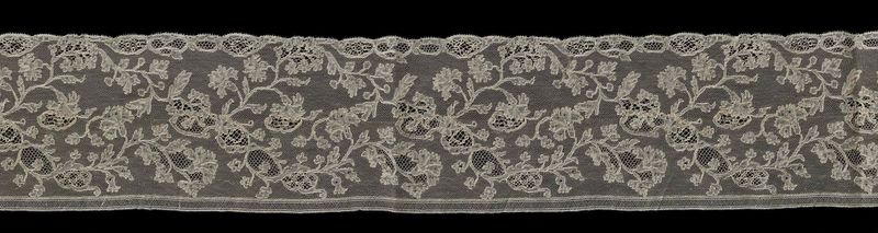 Obra de renda com flores de Unknown Artist