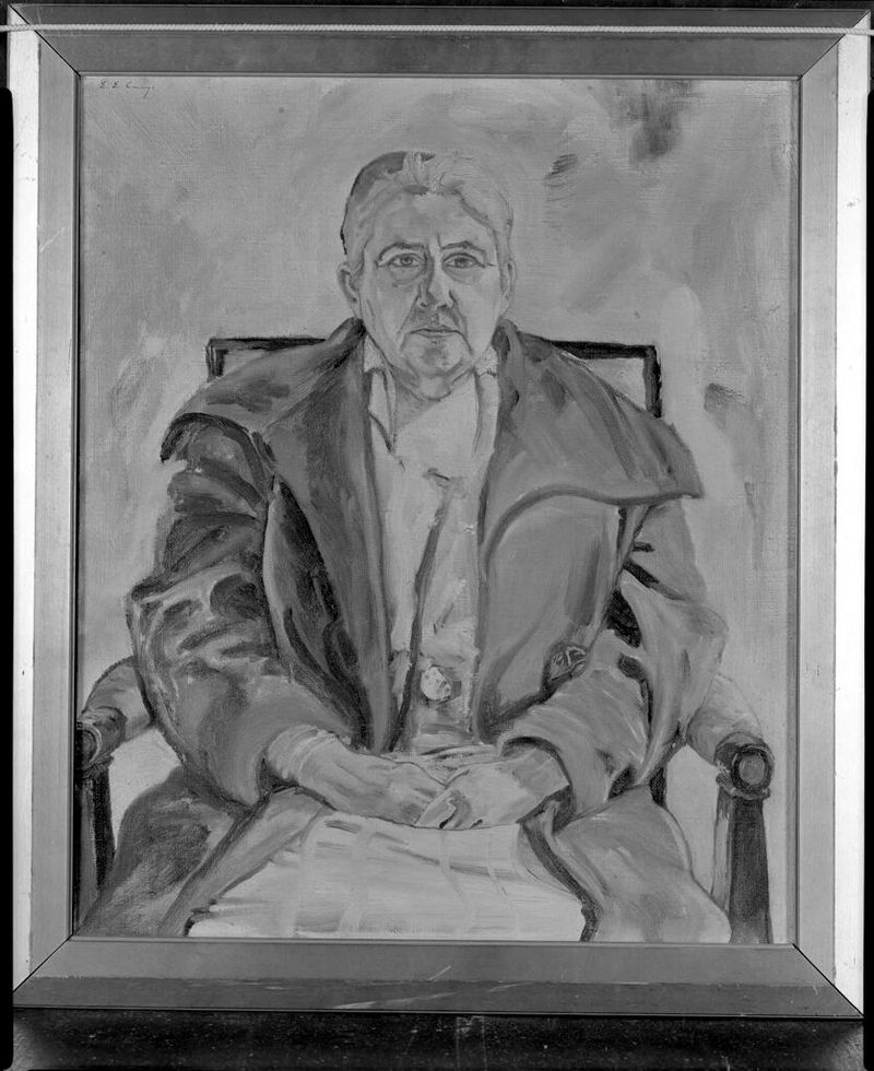 Retrato de Rebecca Clarke Cummings, óleo sobre lienzo de Edward Estlin Cummings