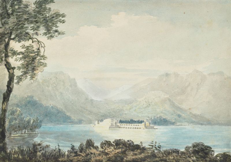 Isola Bella, Isole Borromee, en el Lago Maggiore, Italia, pintura al óleo de Joseph Mallord William Turner