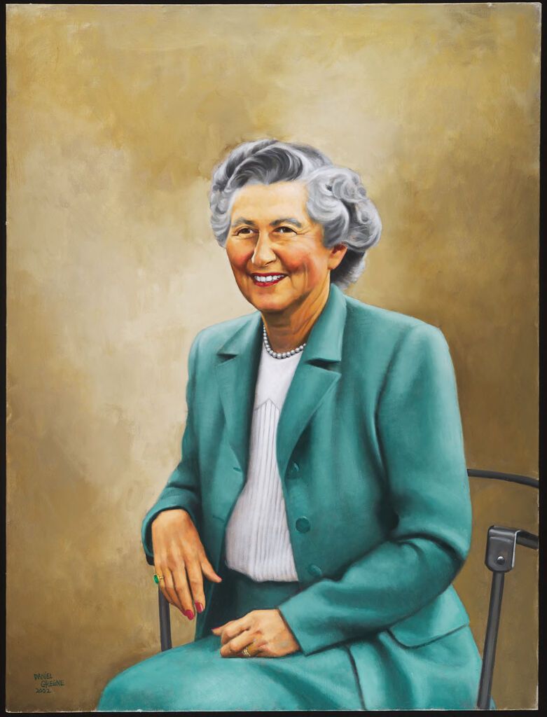 Retrato de Adele Lewisohn Lehman por Daniel Greene, óleo sobre lienzo