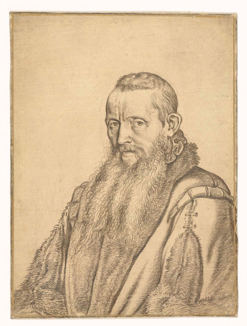Portrait of a theologian by Hendrick Goltzius, paper medium