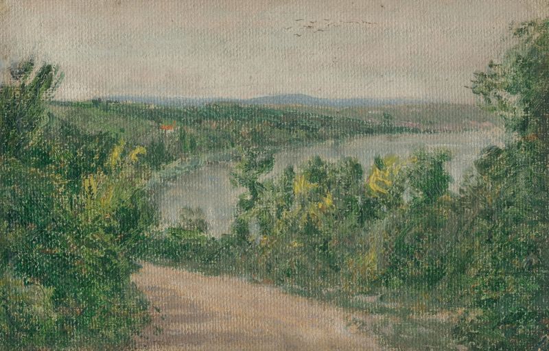 Landscape from the Basin of the Danube, oil on canvas by Karol Miloslav Lehotský
