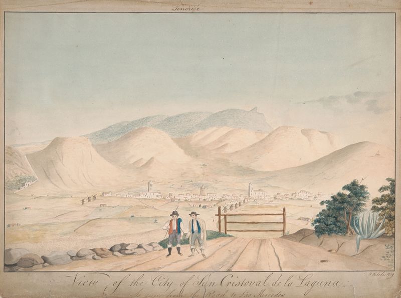 Landscape of San Cristoval de la Laguna by Alfred Diston, 1819
