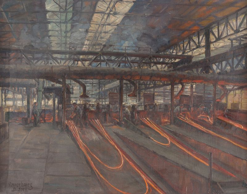 Inside the Ironwork de Gerhard Neuerburg, una obra de art nouveau con intrincados trabajos en hierro y reflejos.