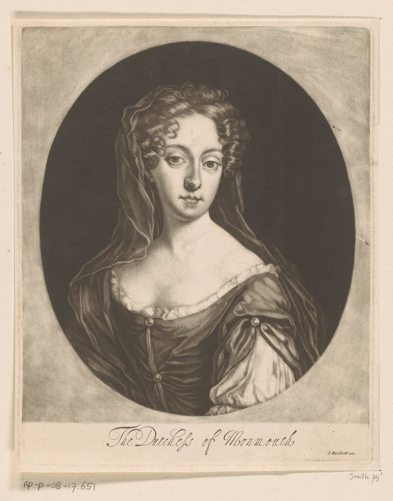 Retrato de Anne Scott de Isaac Beckett, meio papel