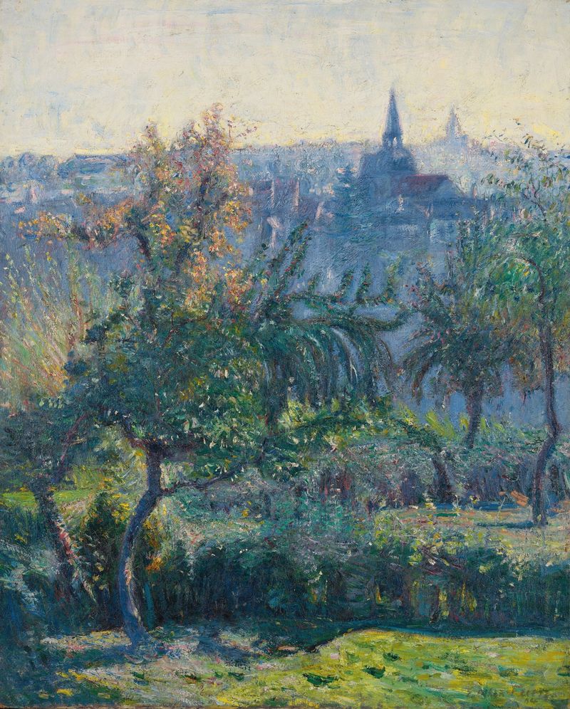 Falaise by Emile Othon Friesz, oil painting depicting a vibrant landscape under a luminous sky.