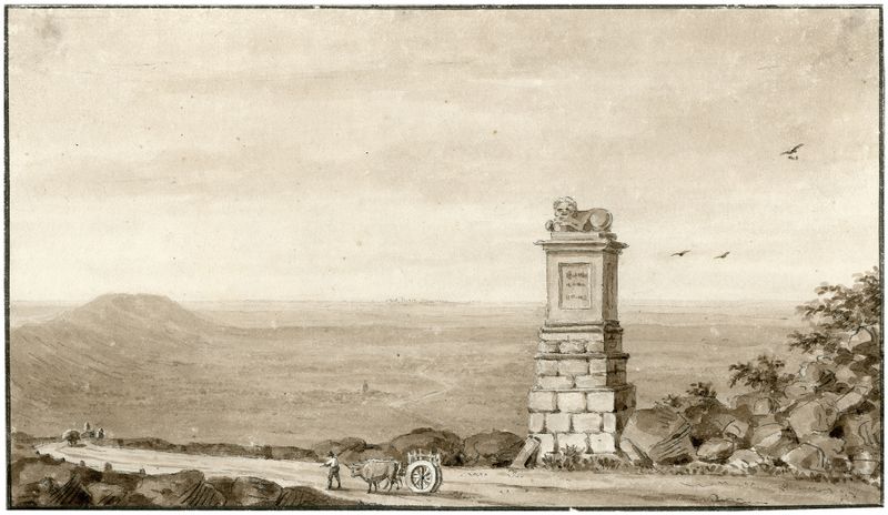 Paisagem com reflexos na água, de Otto Howen, meio desconhecido