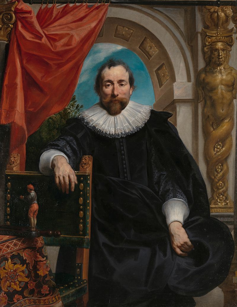 Retrato de Rogier Le Witer, óleo sobre lienzo de Jacques Jordaens