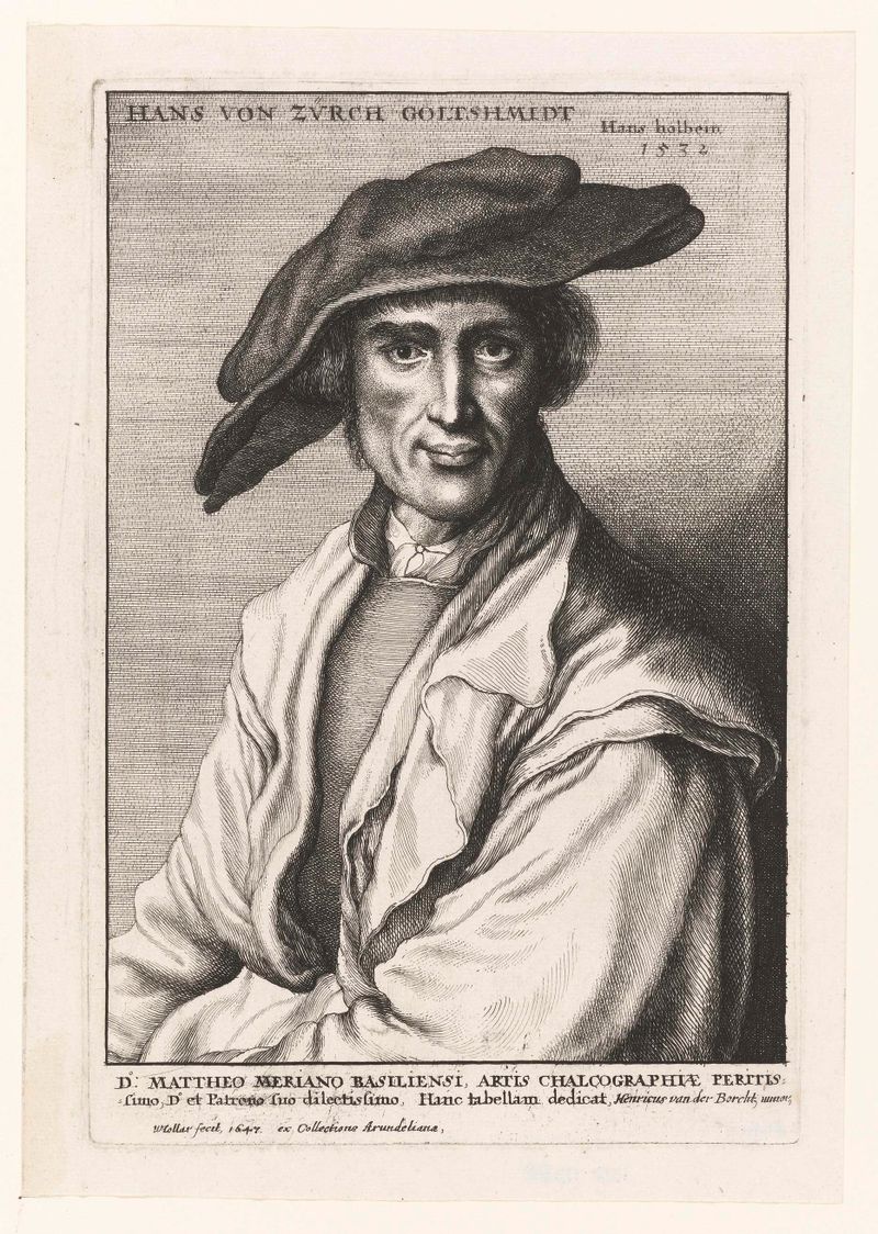 Gravura de Wenceslaus Hollar mostrando Hans von Zürich com textura intrincada.