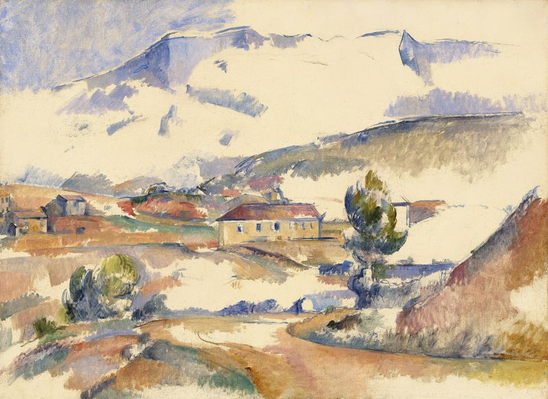 Montagne Sainte-Victoire, oil painting by Paul Cezanne