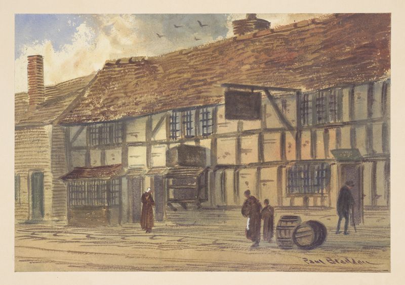 Landscape with figures in soft focus by Paul Braddon, 19th century