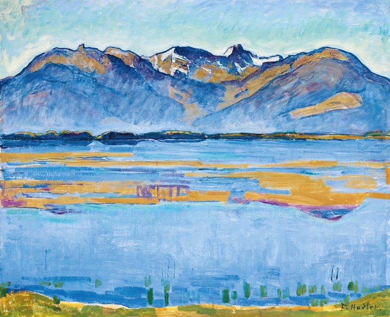 Montana Landscape With Becs De Bosson And Vallon De Réchy by Ferdinand Hodler, oil painting