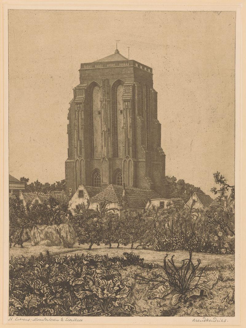 Gothic architecture of St. Lievens Monstertoren te Zierikzee by Arend Hendriks