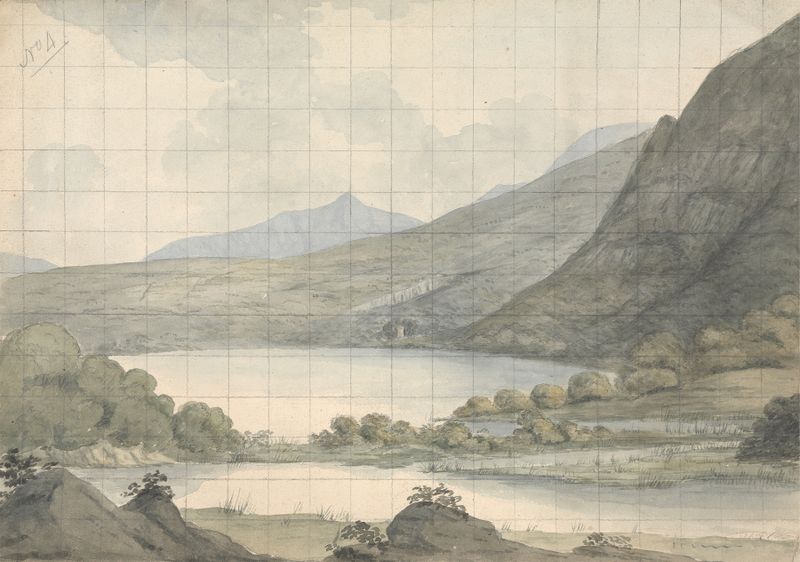 Turk Lake looking Across the River and Brikeen Island, óleo sobre tela de Isaac Weld