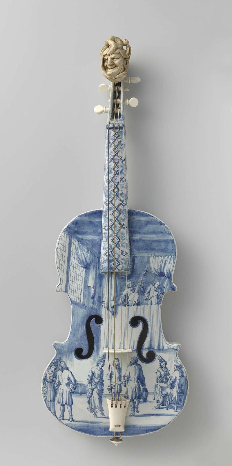 Violino de cerâmica vidrada de Artista Desconhecido