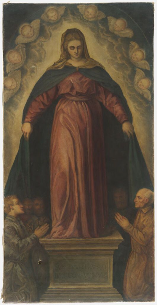 Reduced Study of Tintoret's 'Madonna of the Faithful' by Charles Herbert Moore, oil on canvas