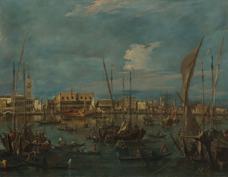 Venice from the Bacino di San Marco, oil on canvas by Francesco Guardi