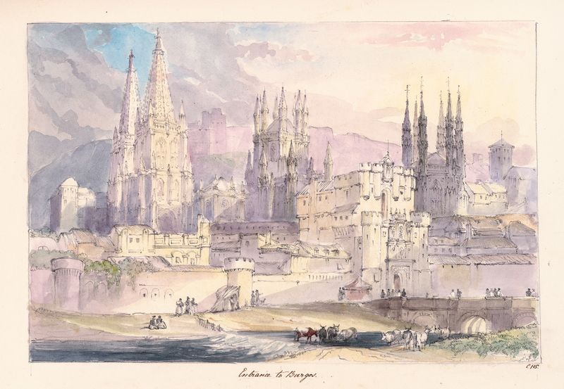 Entrance to Burgos de Charles Hamilton Smith, meio desconhecido