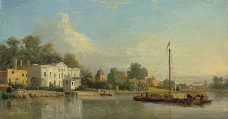 Rococo architecture of Pope’s Villa, Twickenham by Samuel Scott