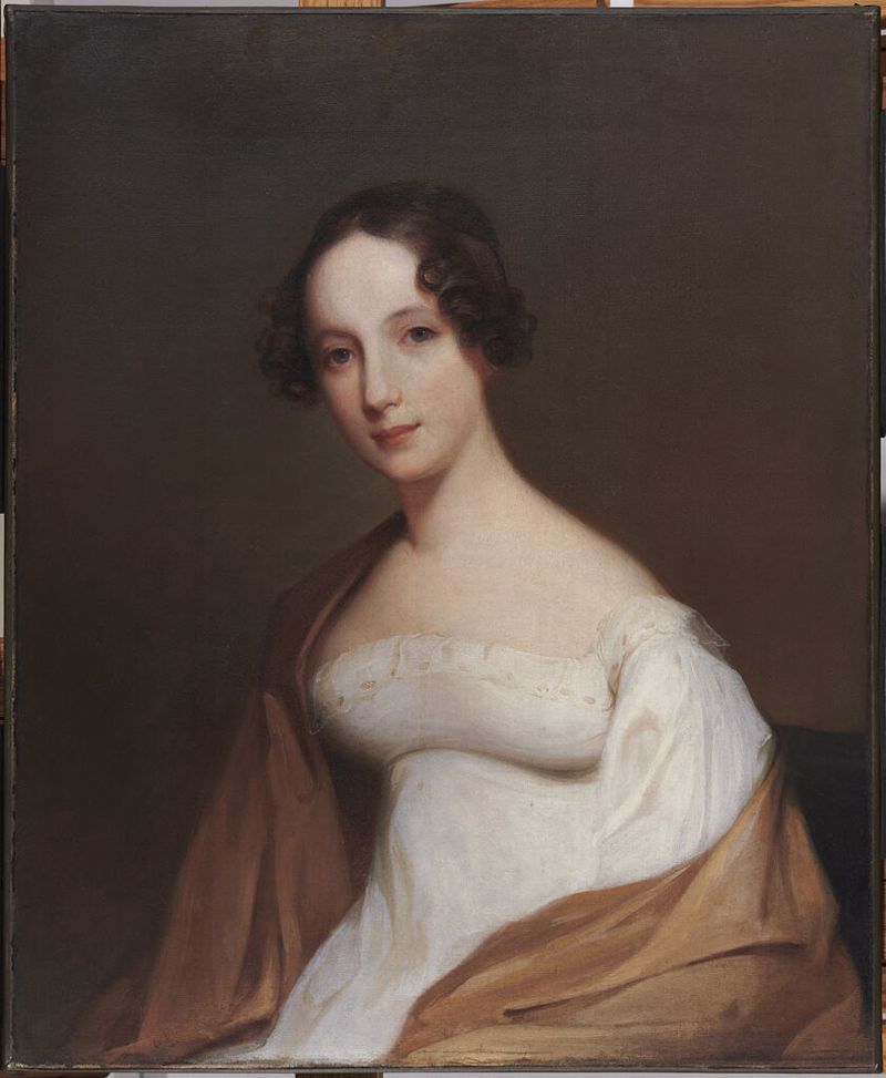 Retrato de Sarah Cabot Parkman Atkinson, óleo sobre tela de Charles Robert Leslie