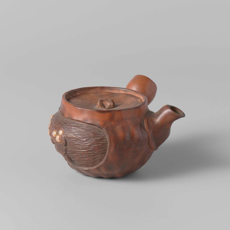 Jarra en forma de calabaza, cerámica, artista desconocido