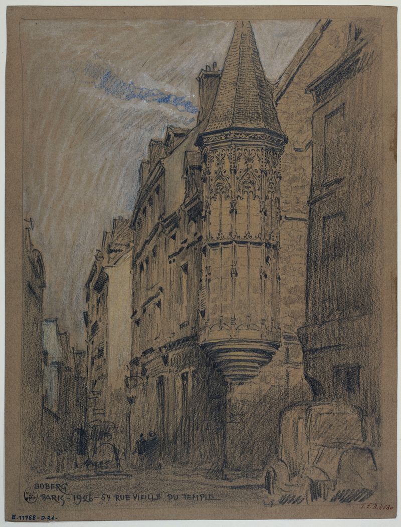 Arquitectura de Ferdinand Boberg, La maison nº54 rue Vieille-du-Temple, medio desconocido