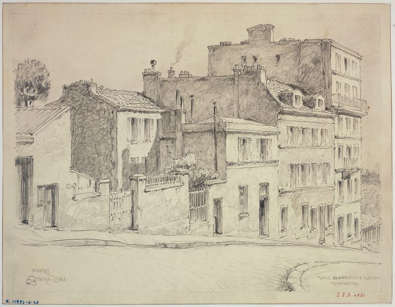Place Jean-Baptiste Clément à Montmartre de Ferdinand Boberg, medio desconocido