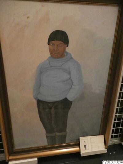 Pintura figurativa al óleo de Emanuel A. Petersen que representa luz y sombra.