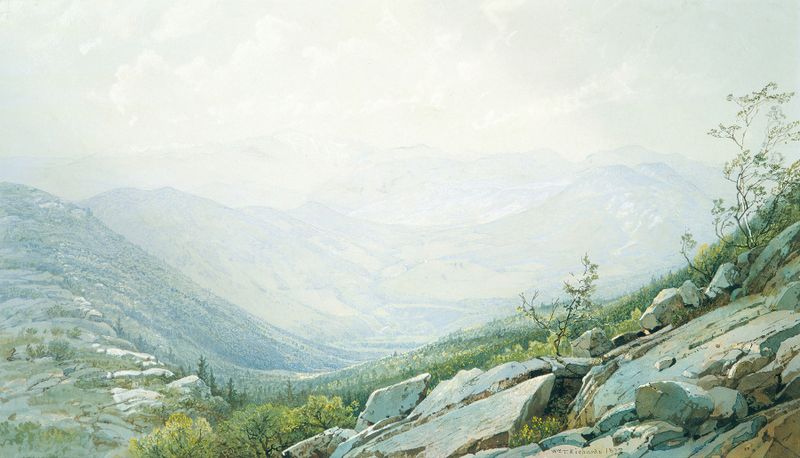 Landscape of Mount Kearsarge by William Trost Richards, oil painting