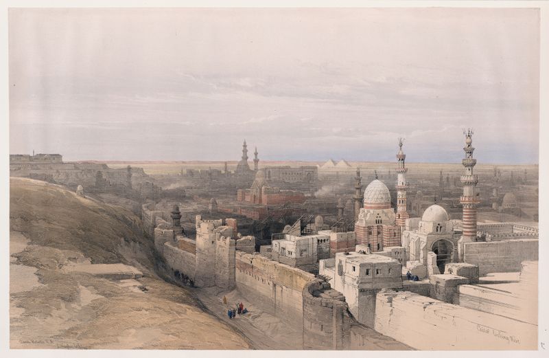 Cairo; looking west de David Roberts, medio desconocido