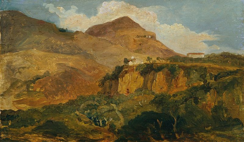 Südliche Berglandschaft by Carl Rahl, landscape artwork in unknown medium.