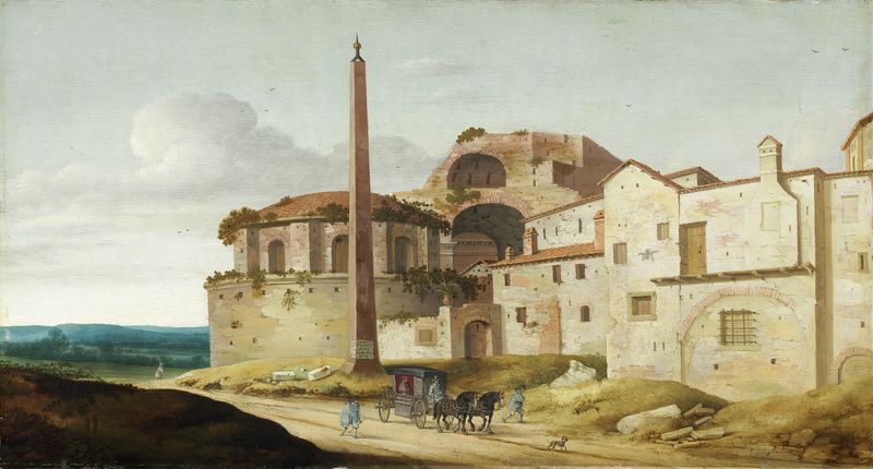 Interior of Church of Santa Maria della Febbre, oil on panel by Pieter Jansz Saenredam