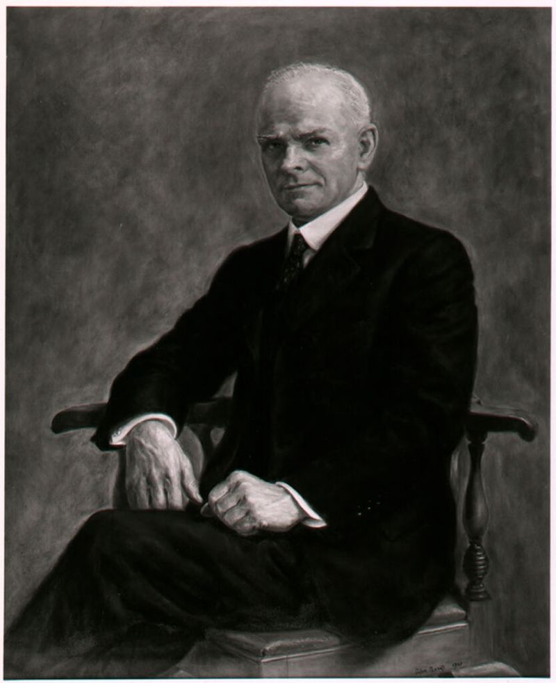 Portrait of William Parker Cooke, oil on canvas by Pietro Pezzati