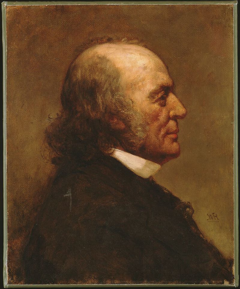 Portrait of Jean Louis Rodolphe Agassiz, oil on canvas by William Morris Hunt