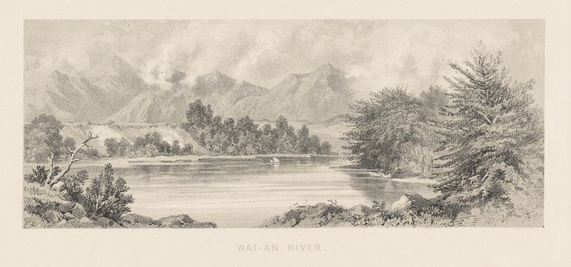 Landscape of the Wai-au River by Charles Decimus Barraud, medium unknown.