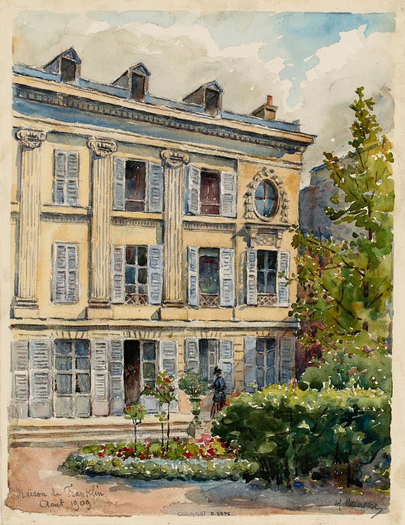 Maison de Franklin, rue raynouard à Passy de Georges-Henri Manesse, Impressionismo